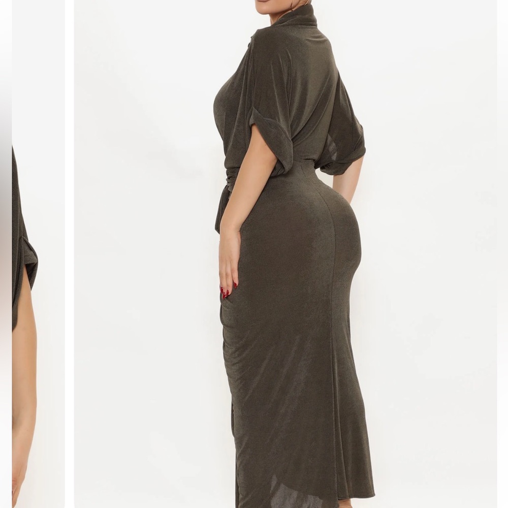 Elegant Green Maxi Dress fashion nova - Picture 4 of 7